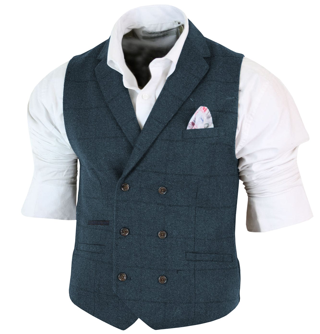 Double breasted waistcoat with lapels best sale