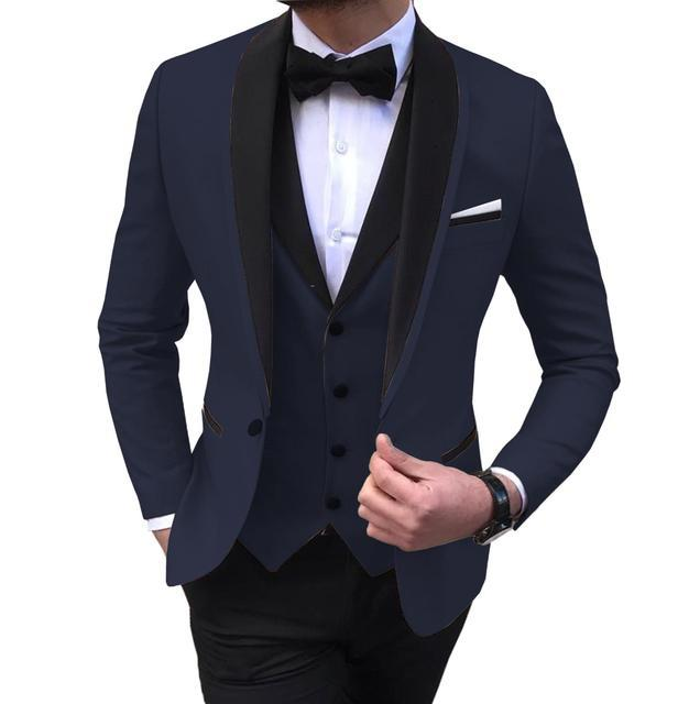 Sciamori da uomo da uomo da uomo da uomo Sciamori per groomsmen per sposi (blazer+gilet+pantaloni)