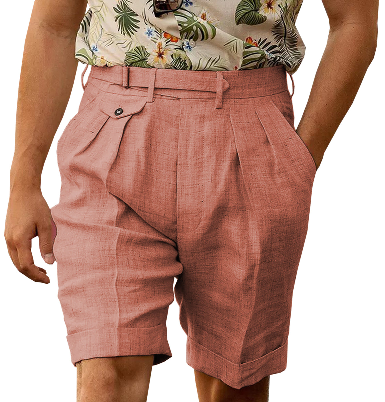 Men's Casual Linen Short Pants Fashion Gorg Trousers