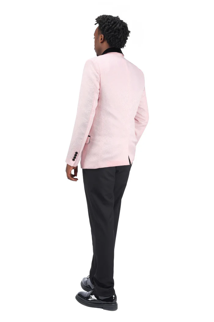 Classic maschile Designpunted Slim Fit 3 pezzi Scialvia a battitore (blazer+gilet+pantaloni)