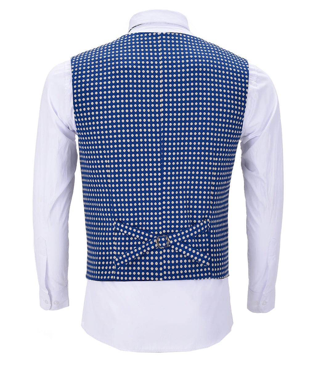 ceehuteey Casual Polka-dot V Neck Waistcoat