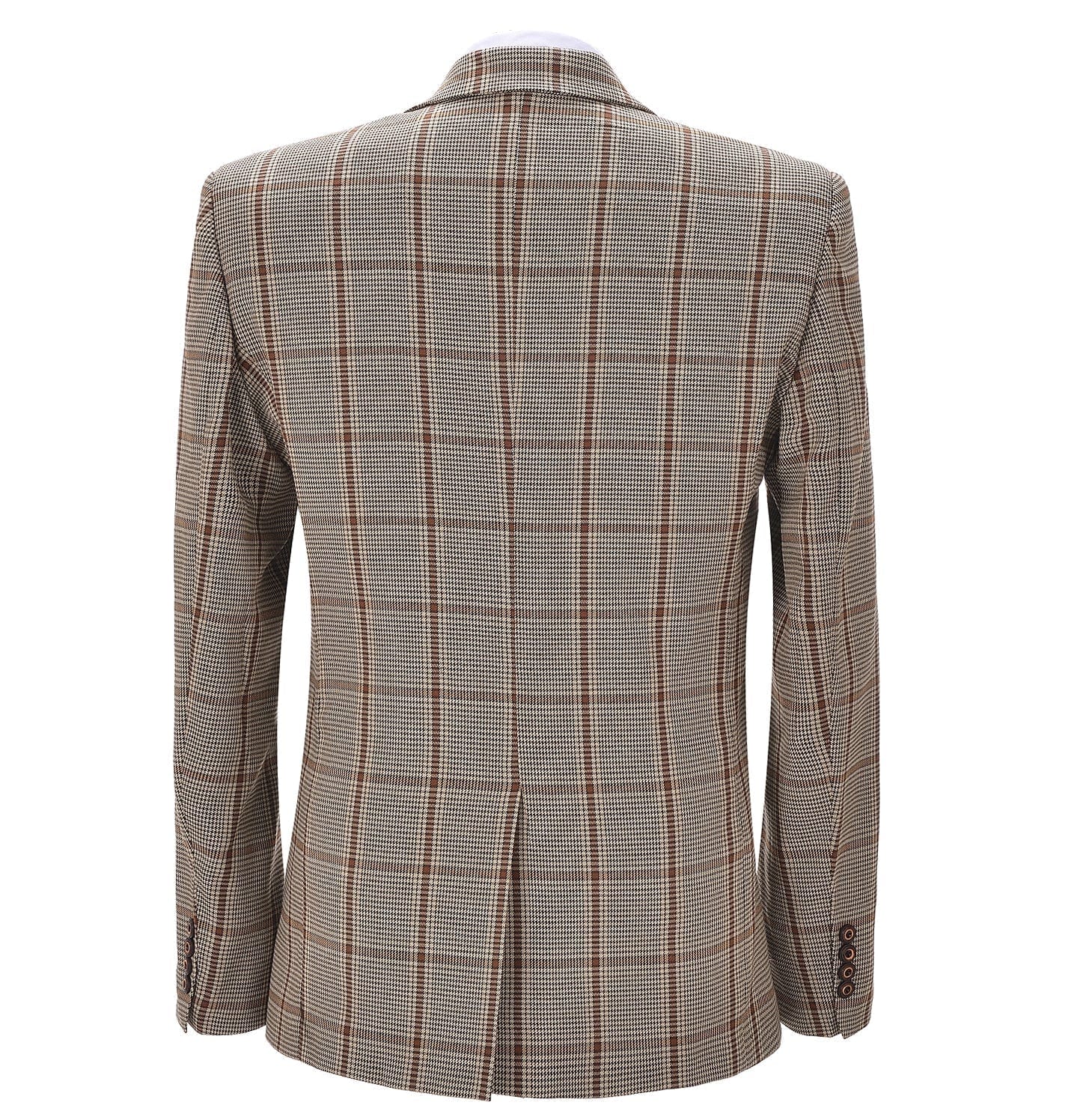 ceehuteey Formal Men's Suits Slim Fit 3 Pieces Notch Lapel Tuxedos (Blazer+Vest+ Pant)
