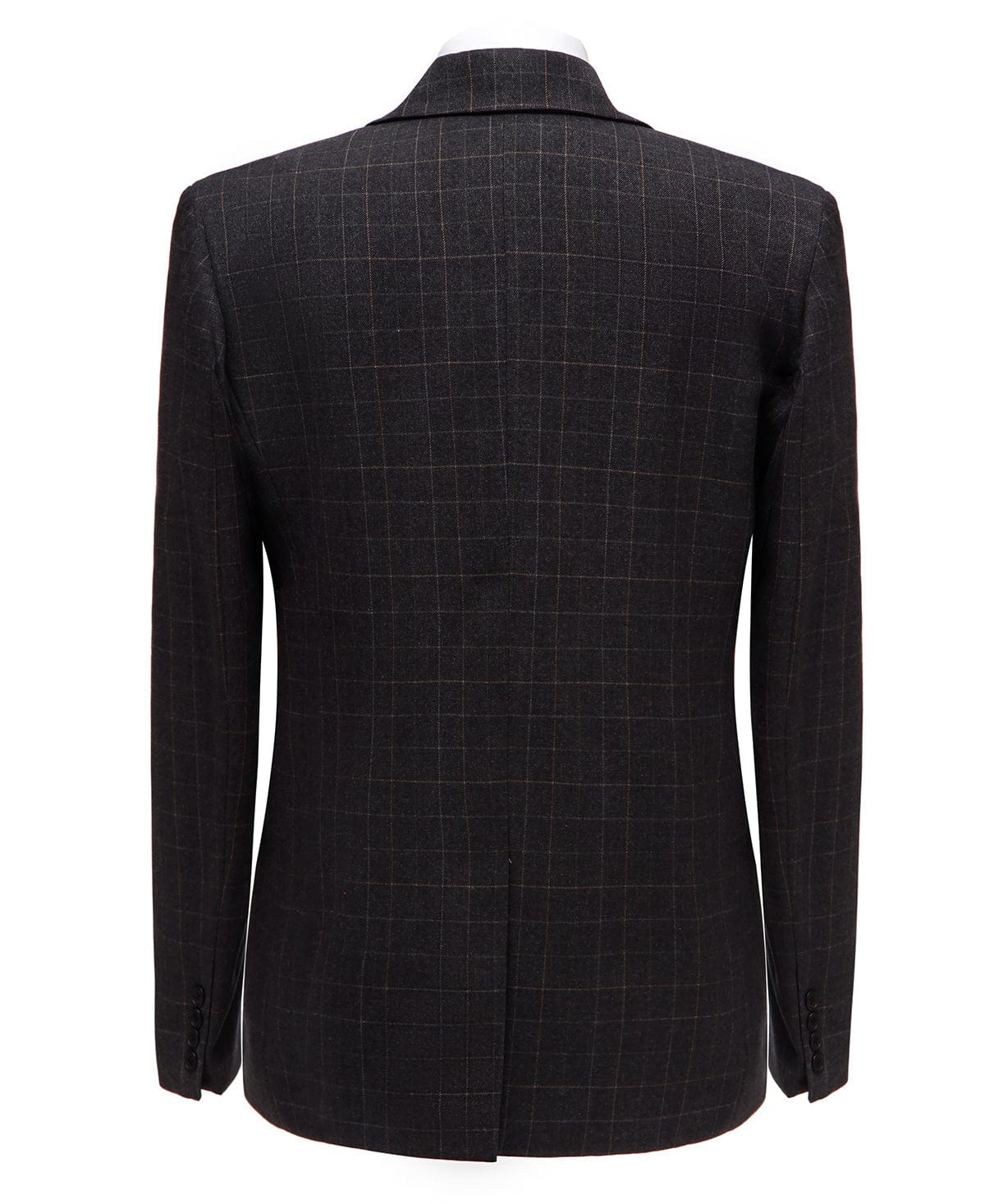 ceehuteey Formal Plaid 3 Pieces Mens Notch Lapel Suit Tuxedos (Blazer+vest+Pants)