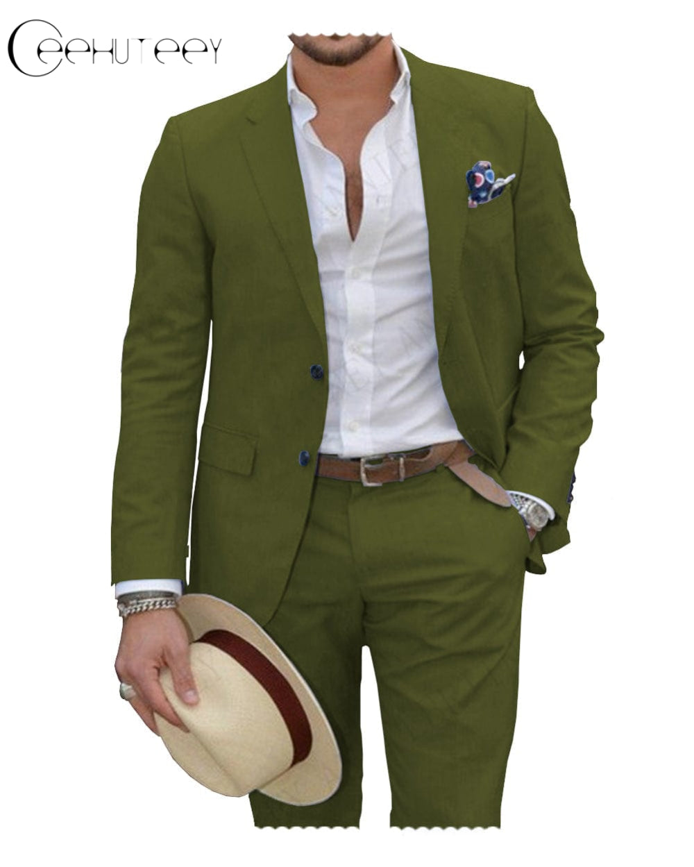 Men Suit Stylish Green Suit 2 Piece Suit for Men Dinner Suit Wedding Wear  Suit One Button Suit for Men Suit Party Wear Suit for Men -  Israel