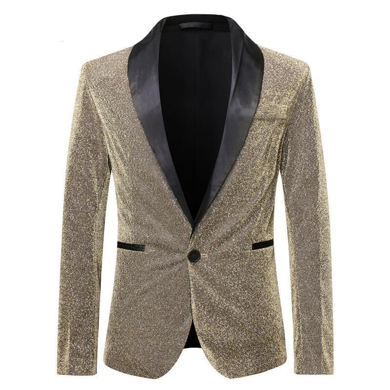 ceehuteey Men's Classic Shawl Lapel Sequined evening Tuxedos Blazer