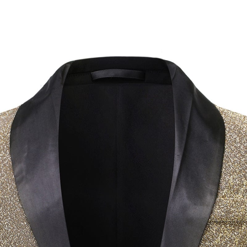 ceehuteey Men's Classic Shawl Lapel Sequined evening Tuxedos Blazer