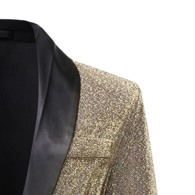 ceehuteey Men's Classic Shawl Lapel Sequined evening Tuxedos Blazer