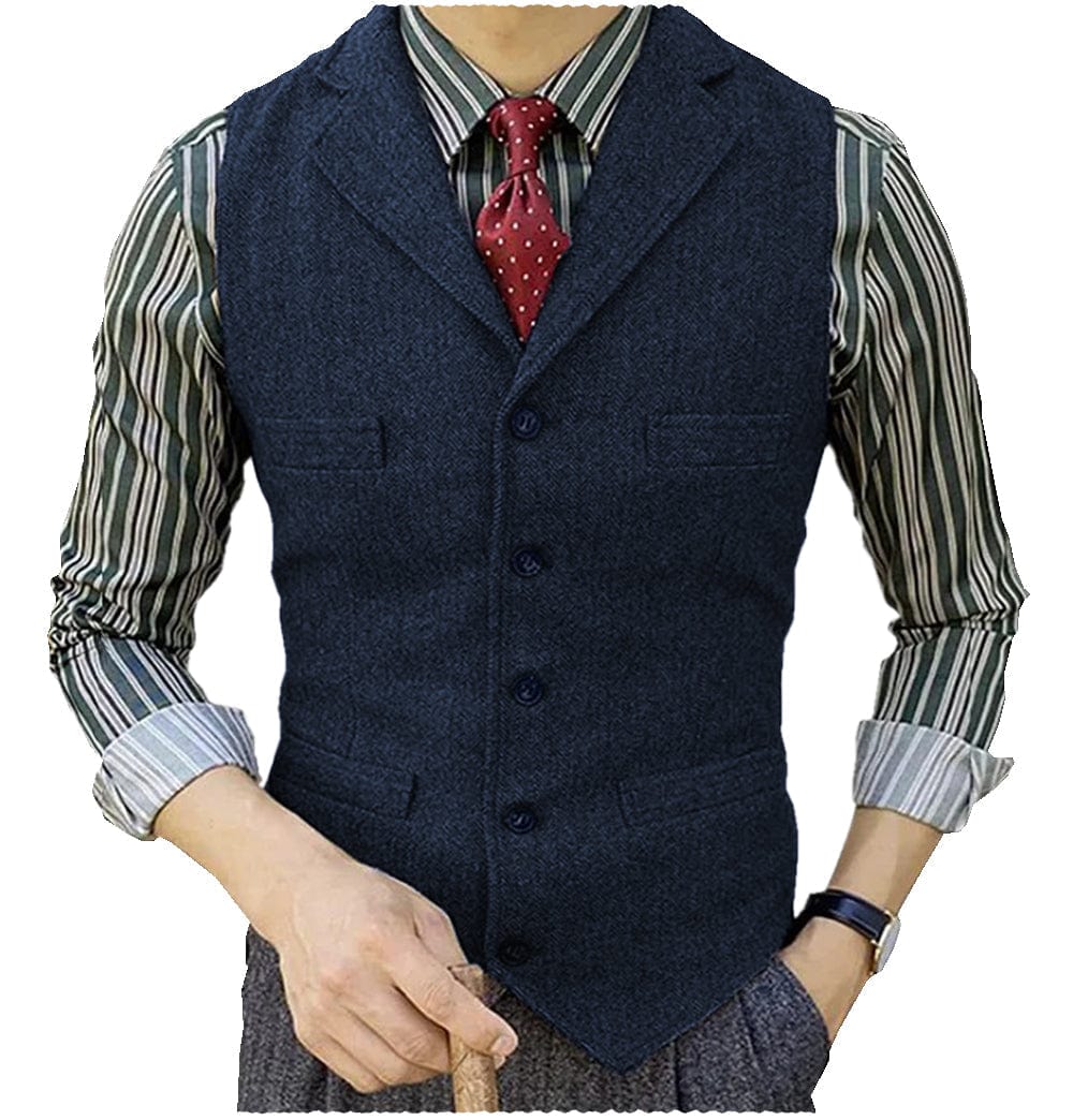 Notched lapel waistcoat best sale