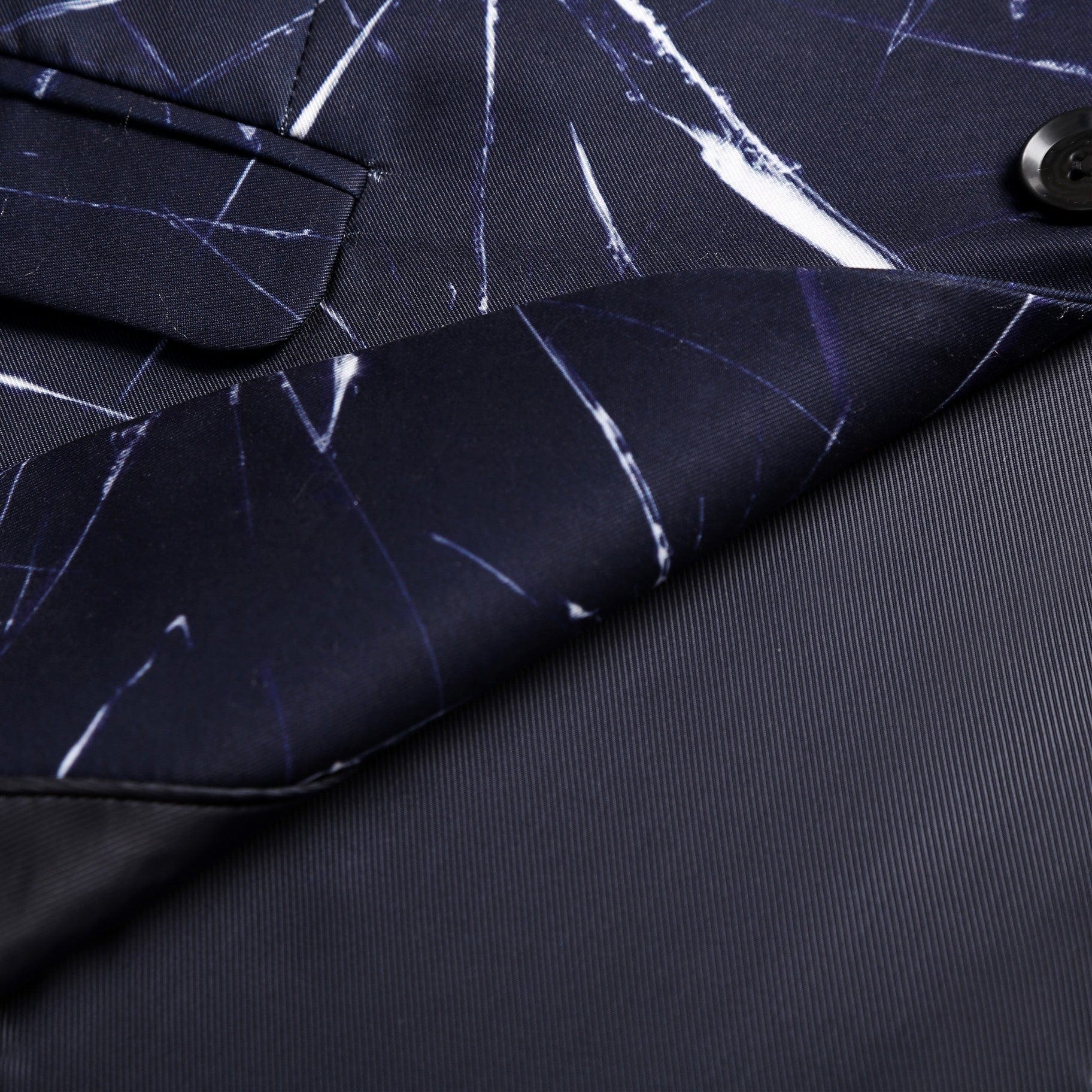ceehuteey Men's Suit With Cracked Ice Pattern Notch Lapel 2 Piece Fashion Suit (Blazer+Pants)