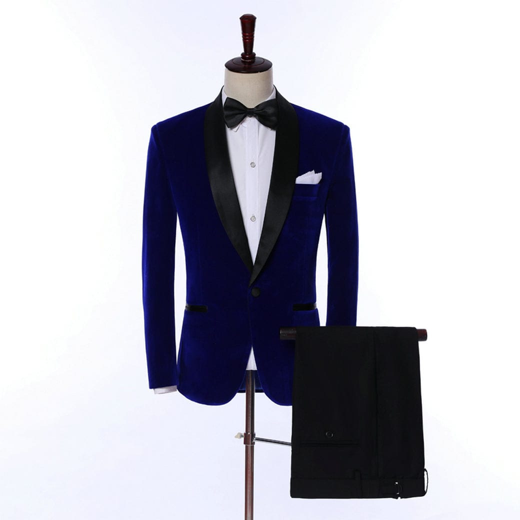 ceehuteey Mens 2 Piece Tuxedo Suits Slim Fit Casual Suit Blazer Wedding Prom