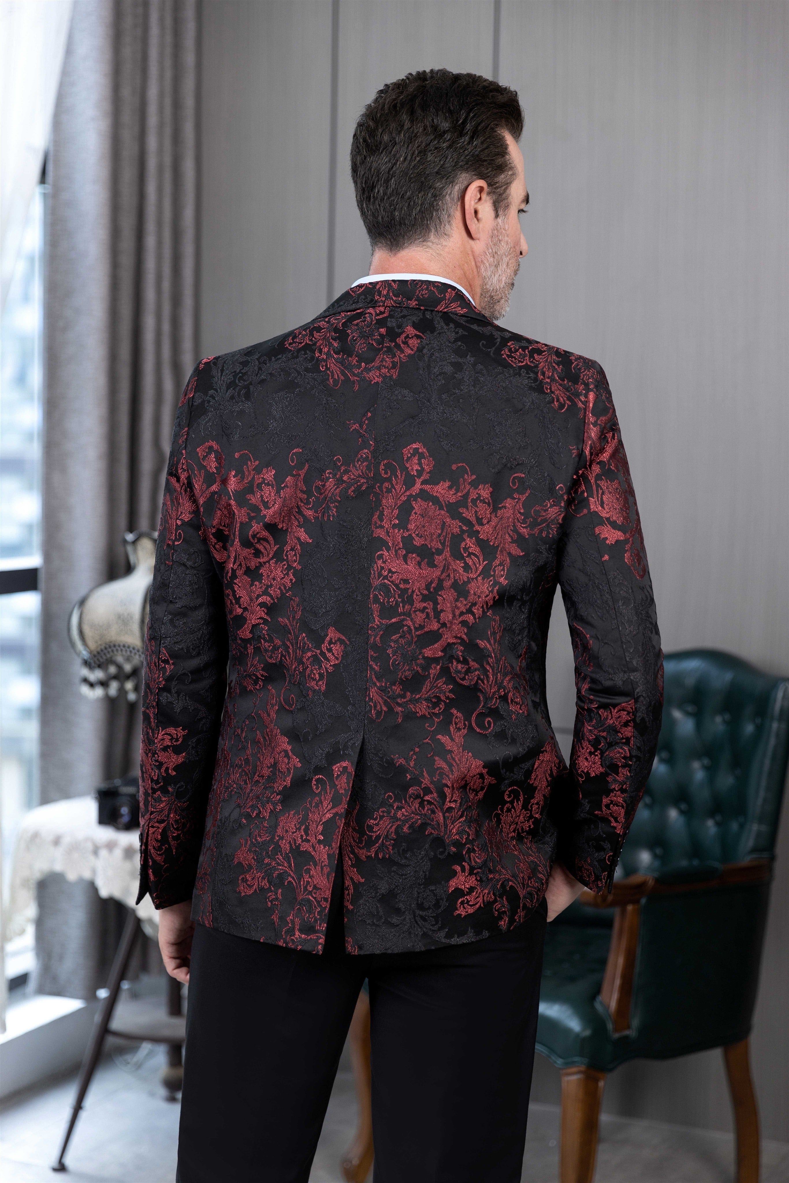 ceehuteey Mens Suit 3 Pieces Formal Business Shawl Lapel Plaid Tuxedos Jacket for Wedding Groom(Blazer+Vest+Pants)