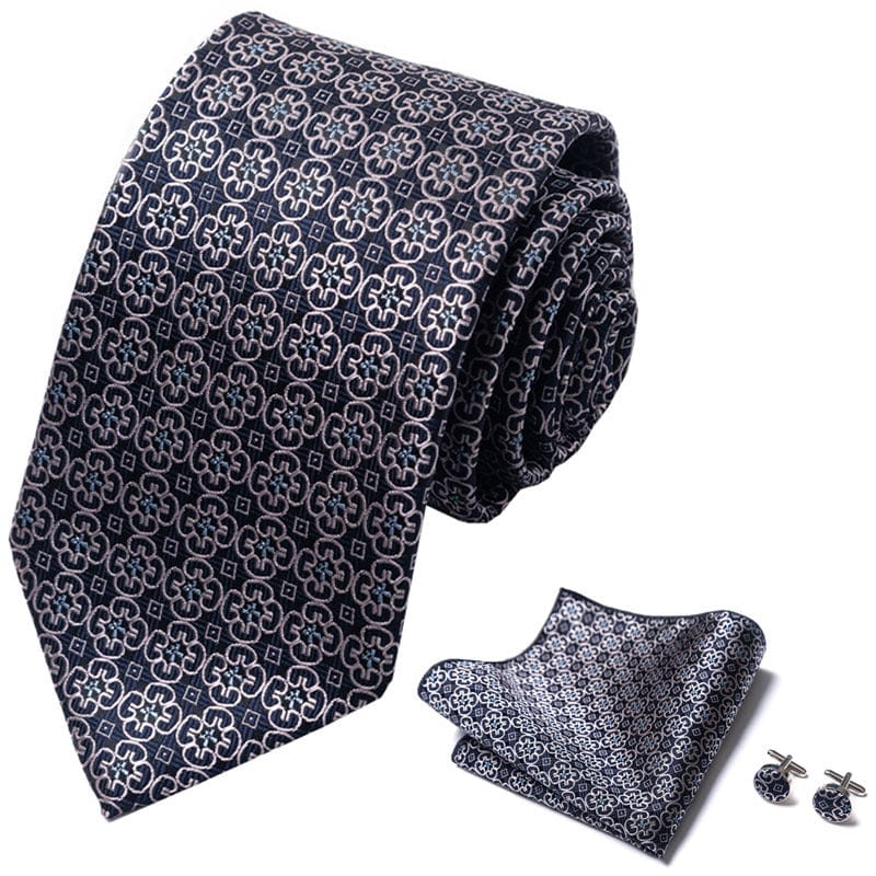 ceehuteey Tie With Jacquard-Woven Pattern