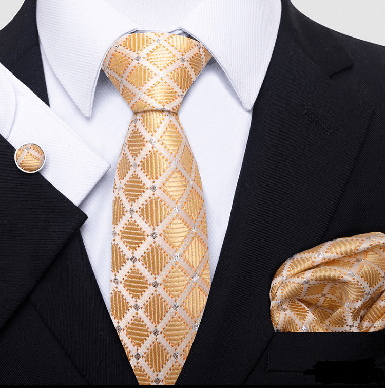 ceehuteey Tie With Jacquard-Woven Pattern